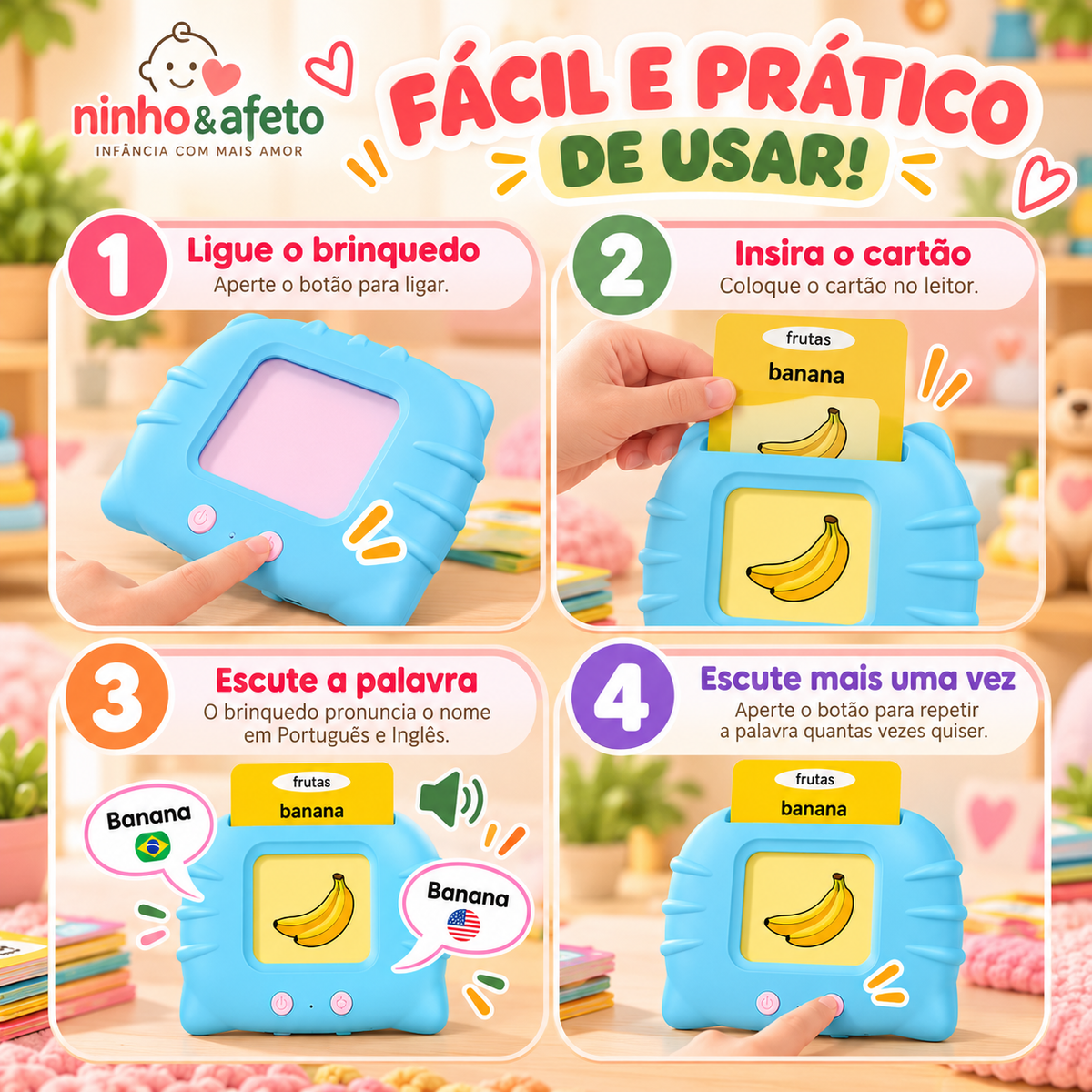 FalaCards™ — Aprender uma nova palavra virou brincadeira 💗