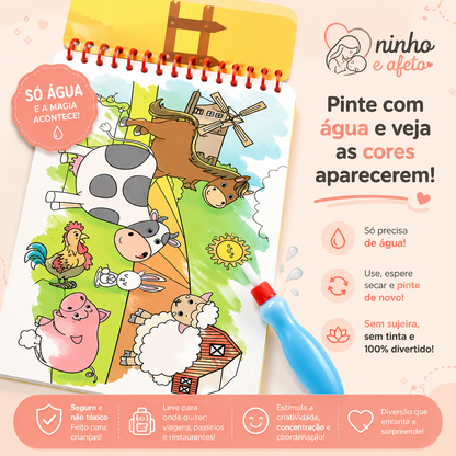 AquaFun™ — Livro Mágico de Colorir com Água